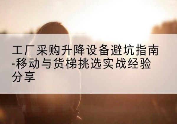 宁陵移动式升降机怎么选-工厂采购升降设备避坑指南-移动与货梯挑选实战经验分享